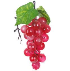 DOWNYPAWS - Raisins artificiels très réalistes 24 rouges * 3