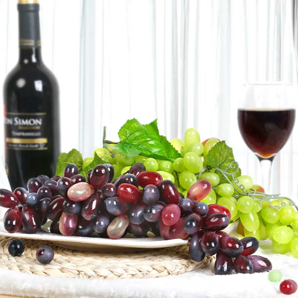 DOWNYPAWS - Raisins artificiels très réalistes 24 pièces vertes * 3