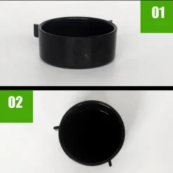 DOWNYPAWS - Récipient d'alimentation - accessoires pour aquarium de reptiles