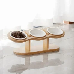 DOWNYPAWS - Réglablegamelle surélevée pour chat