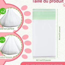 DOWNYPAWS - Sac à corde litière pour chat paquet de 14