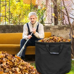 DOWNYPAWS - Sac de compost pliable pour jardin-noir