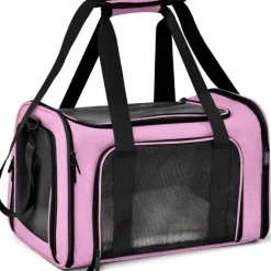 DOWNYPAWS - Sac de transport pour chat, portable et pliable rose taille l downypaws