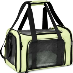 DOWNYPAWS - Sac de transport pour chat, portable et pliable vert taille s downypaws