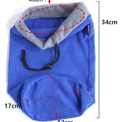 DOWNYPAWS - Serviette de bain - absorbante pour petits animaux