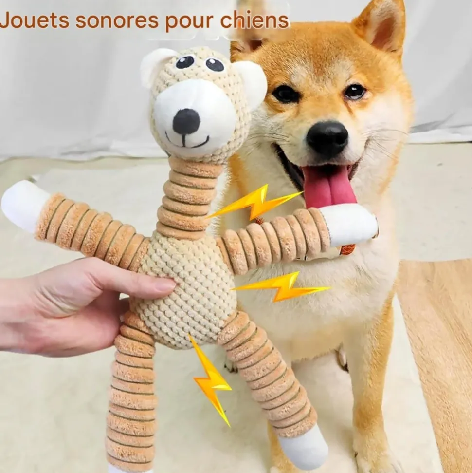 DOWNYPAWS - Squeaky jouets en peluche