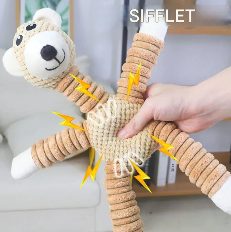 DOWNYPAWS - Squeaky jouets en peluche