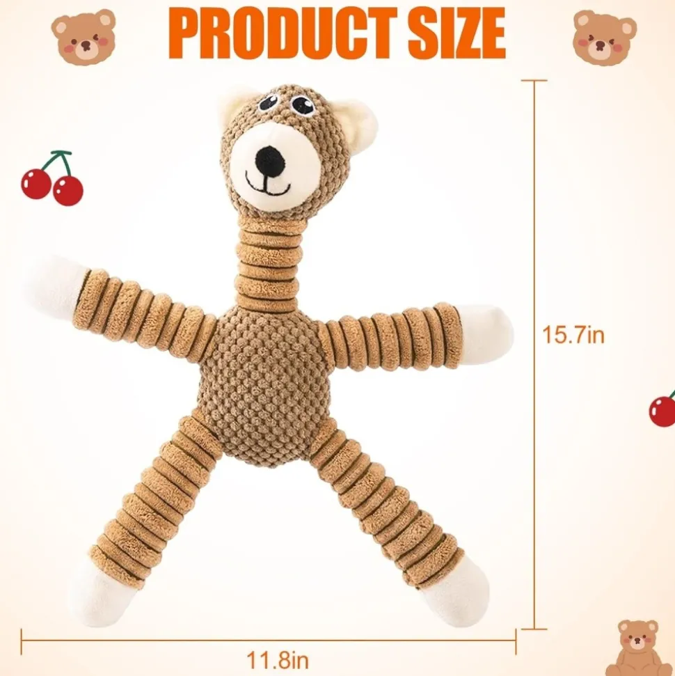 DOWNYPAWS - Squeaky jouets en peluche