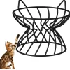 DOWNYPAWS - Support pour gamelles pour chat forme de tête de chat-16*13cm