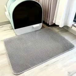 DOWNYPAWS - Tapis anti-éclaboussures et anti-taches pour litière pour chat 40*50cm