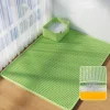 DOWNYPAWS - Tapis de litière anti-déversement pour chat vert 45*60cm