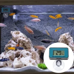 DOWNYPAWS - Thermomètre numérique aquarium - lecture facile lcd