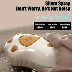 DOWNYPAWS - Tondeuse électrique 3 en 1, autonettoyante en silicone, rechargeable par usb pour animaux de compagnie