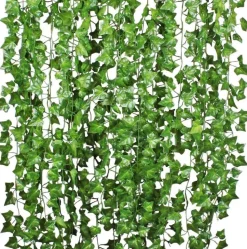 DOWNYPAWS - Vignes artificielles, faux lierre 12 pièces, pour décoration suspendue