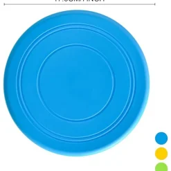 DTOPBUYAGE - 3 pack frisbees en caoutchouc naturel pour chien