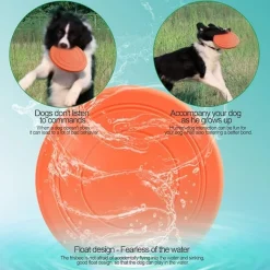 DTOPBUYAGE - 3 pack frisbees en caoutchouc naturel pour chien