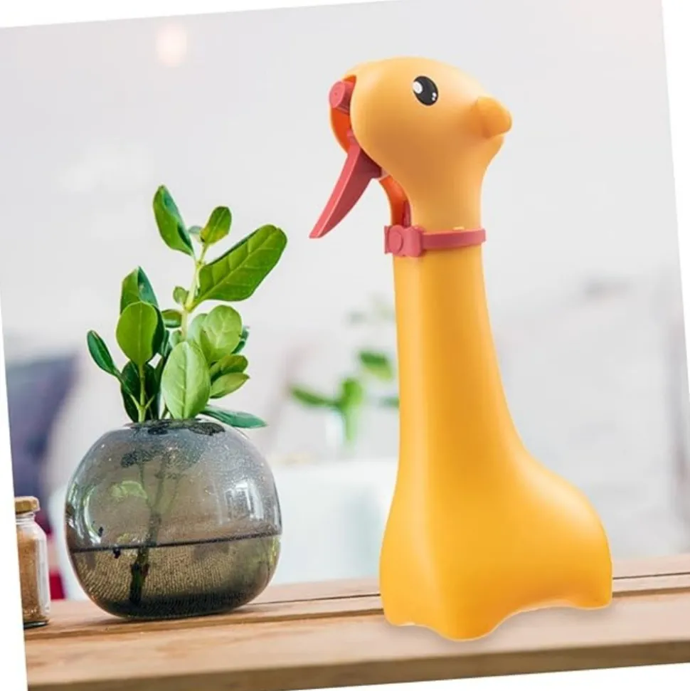 DTOPBUYAGE - 3 pièces arrosoirs portables dessin animé plastique jaune pour enfants