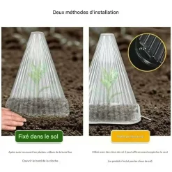 DTOPBUYAGE - 50 pièces de cloches pour plantes de jardin dtopbuyage