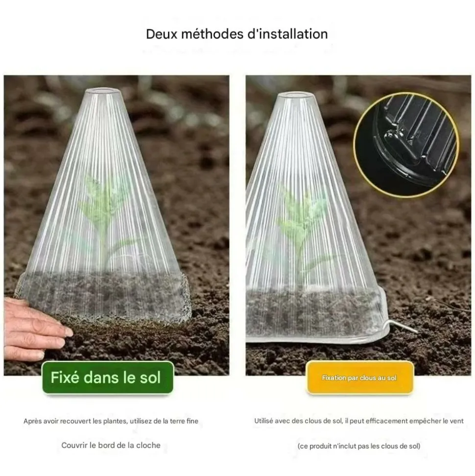 DTOPBUYAGE - 50 pièces de cloches pour plantes de jardin dtopbuyage