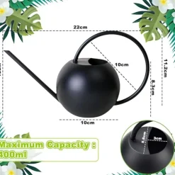 DTOPBUYAGE - Arrosoir en acier inoxydable, 400 ml