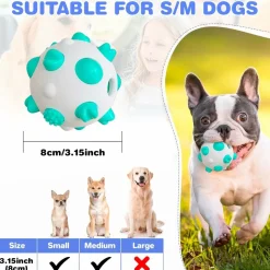 DTOPBUYAGE - Balls pour chiens - interactif, nettoyage des dents