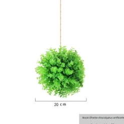 DTOPBUYAGE - Boule de plante artificielle d'eucalyptus pour la décoration du plafond intérieur 20c 2pcs dtopbuyage
