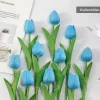 DTOPBUYAGE - Bouquet de 10 tulipes artificielles bleu dtopbuyage