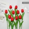 DTOPBUYAGE - Bouquet de 10 tulipes artificielles rouge dtopbuyage