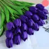 DTOPBUYAGE - Bouquet de 10 tulipes artificielles violet dtopbuyage