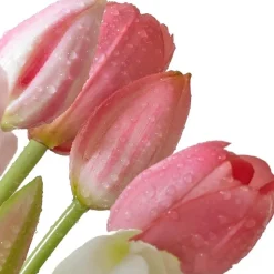 DTOPBUYAGE - Bouquet de 10 tulipes artificielles rose dtopbuyage