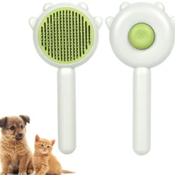 DTOPBUYAGE - Brosse pour animaux de compagnie bouton de nettoyage