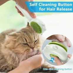 DTOPBUYAGE - Brosse pour animaux de compagnie bouton de nettoyage