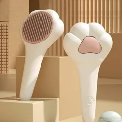 DTOPBUYAGE - Brosse pour chat avec nettoyage automatique