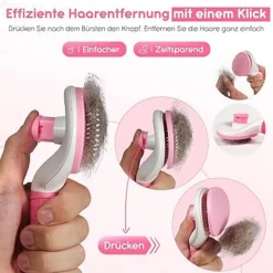 DTOPBUYAGE - Brosse pour chat et chien rose