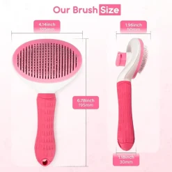 DTOPBUYAGE - Brosse pour chat et chien rose
