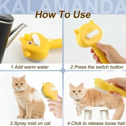 DTOPBUYAGE - Brosse vapeur pour chat contre la mue dtopbuyage