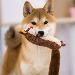 DTOPBUYAGE - Bâton sonore en peluche en forme de renard pour chien dtopbuyage