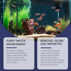 DTOPBUYAGE - Capsules nettoyantes d'eau pour aquarium, 30 g - dtopbuyage