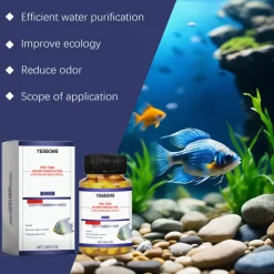 DTOPBUYAGE - Capsules nettoyantes d'eau pour aquarium, 30 g - dtopbuyage