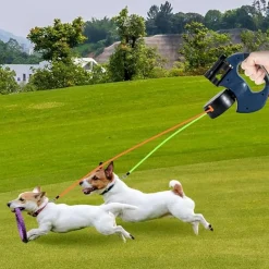 DTOPBUYAGE - Corde rétractable pour chien avec lampe et support sac dtopbuyage