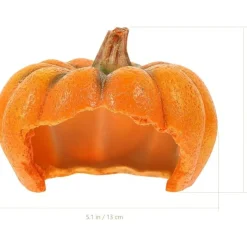 DTOPBUYAGE - Décor citrouille aquarium cachette reptile