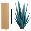 DTOPBUYAGE - Décoration en fer de plante d'agave pour jardin bleu dtopbuyage