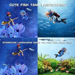 DTOPBUYAGE - Décoration flottante pour aquarium