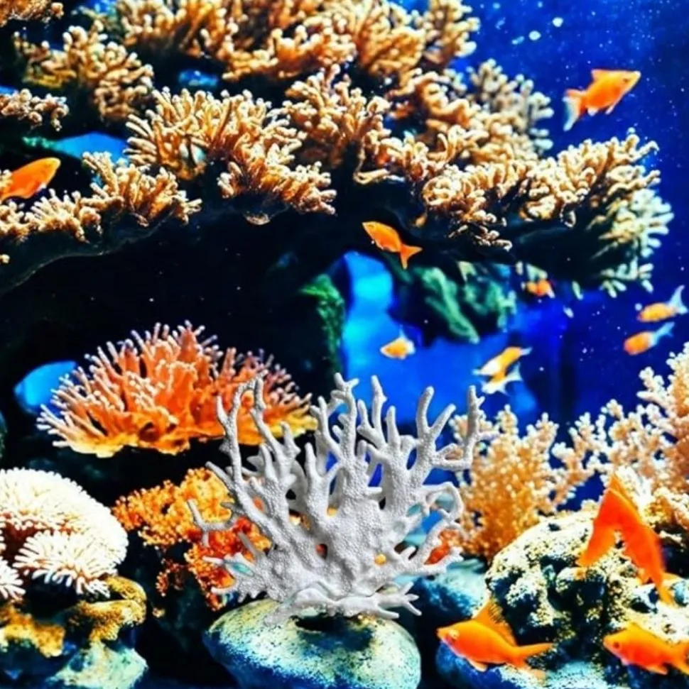 DTOPBUYAGE - Décoration pvc pour aquarium petit à moyen