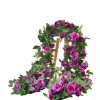 DTOPBUYAGE - Dtopbuyage - 16 têtes de vignes de roses artificielles violettes 2 pièces