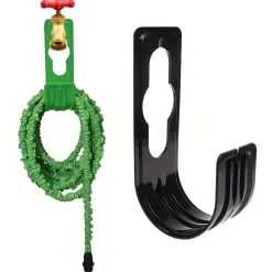 DTOPBUYAGE - Dtopbuyage - support de rangement pour tuyau d'arrosage noir