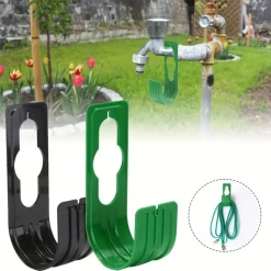 DTOPBUYAGE - Dtopbuyage - support de rangement pour tuyau d'arrosage noir