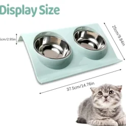 DTOPBUYAGE - Dtopbuyage animaux feeder bol, gamelle double