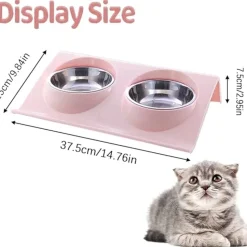 DTOPBUYAGE - Dtopbuyage animaux feeder bol, gamelle double