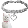 DTOPBUYAGE - Dtopbuyage collier en strass avec cœur pour chats
